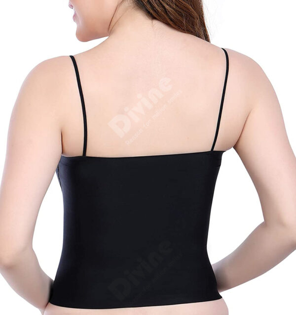 Seamless Camisole Cum Crop Top Bra with Piping Straps - Image 9